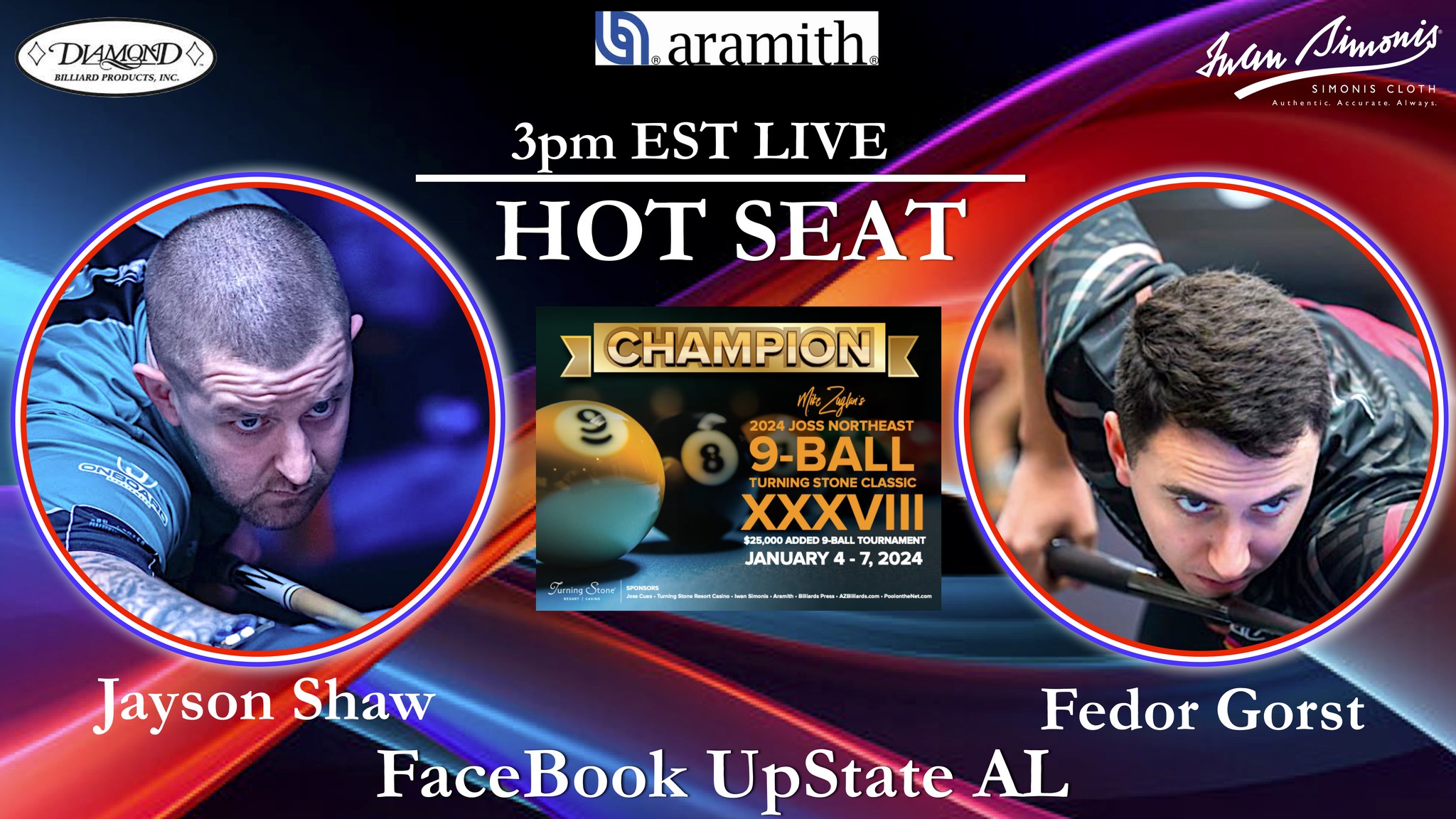 Jayson Shaw vs Fedor Gorst 9-Ball from Table 8 HotSeat Match #251 - AZBtv